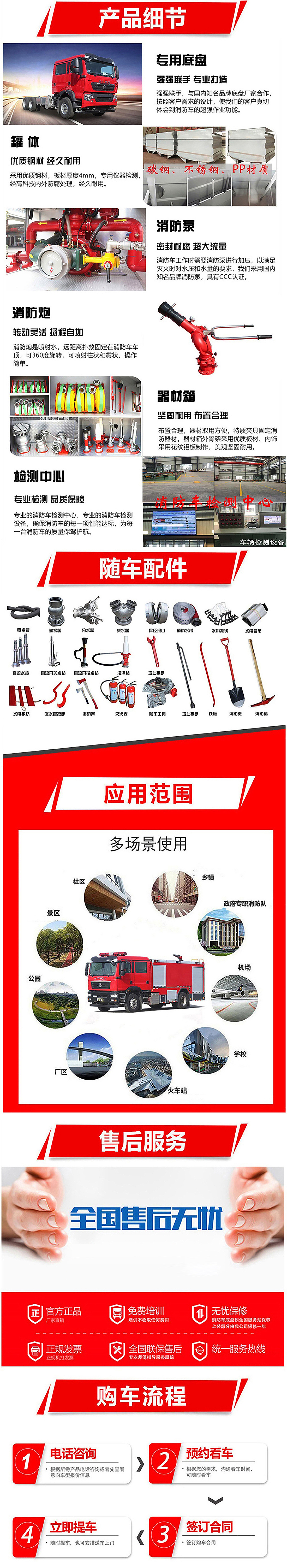 8.0吨  国六  重汽T5G水罐消防车